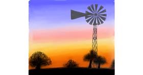 Drawing of Windmill by Bree