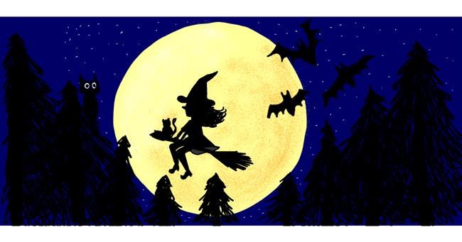 Drawing of Witch by Rod