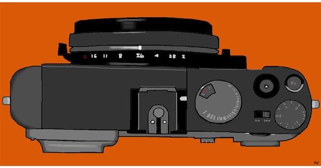 Drawing of Camera by Swimmer 