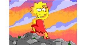 Lisa Simpson-Zeichnung von ThasMe13