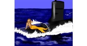 Drawing of Submarine by Cec