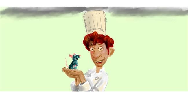 Drawing of Chef by Güber Gru