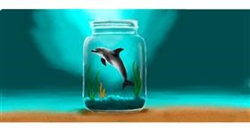 Delphin-Zeichnung von Annie