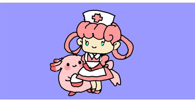 Drawing of Nurse by Rainbow