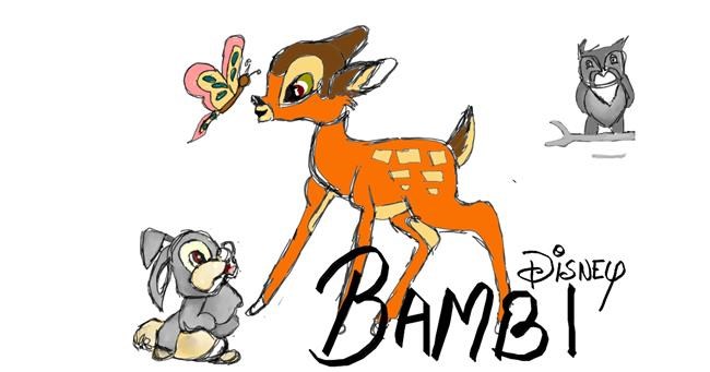 Bambi-Zeichnung von Reshu