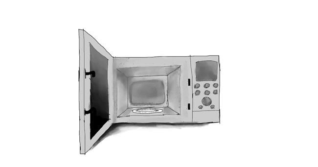 Drawing of Microwave by Naina