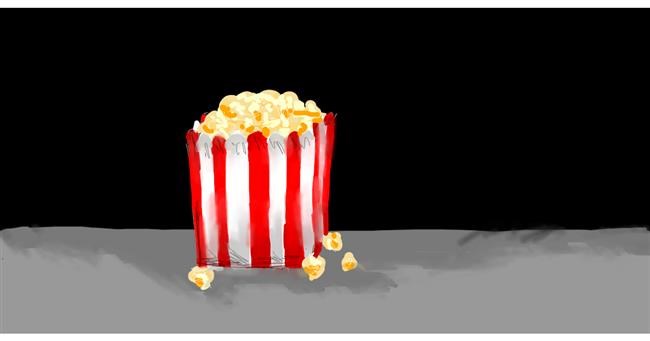 Drawing of Popcorn by someone