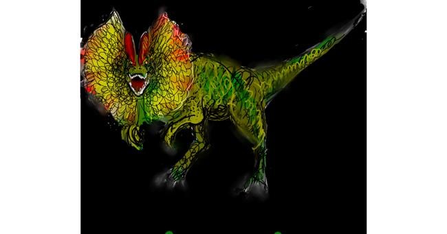 Drawing of Dinosaur by Labyrinth