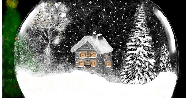 Drawing of Snow globe by Eclat de Lune