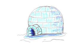 Drawing of Igloo by Kiwi