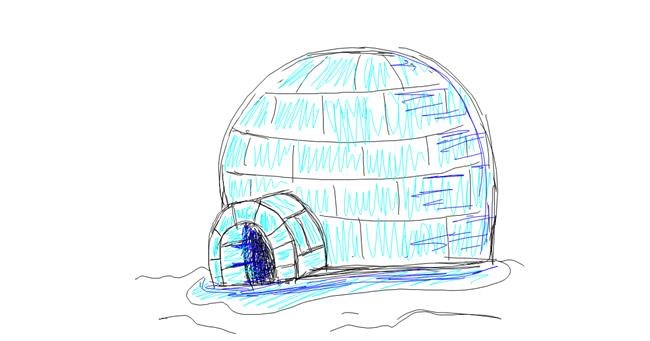 Drawing of Igloo by Kiwi