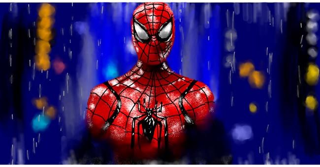 Drawing of Spiderman by Eclat de Lune