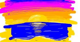 Drawing of Beach by Nova