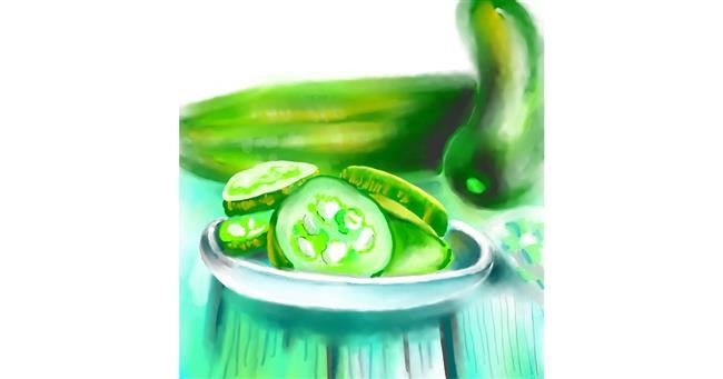 Drawing of Cucumber by ⋆su⋆vinci彡