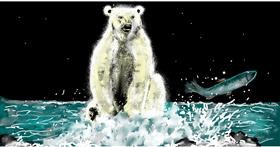 Drawing of Polar Bear by Eclat de Lune