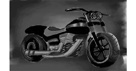Drawing of Motorbike by Bri