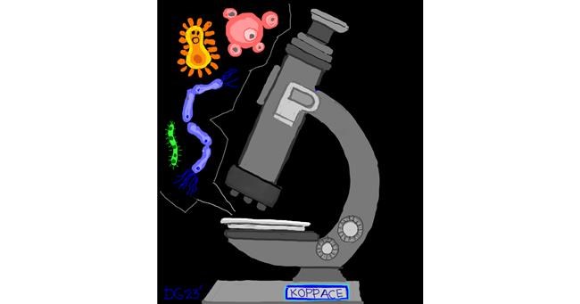 Drawing of Microscope by GreyhoundMama