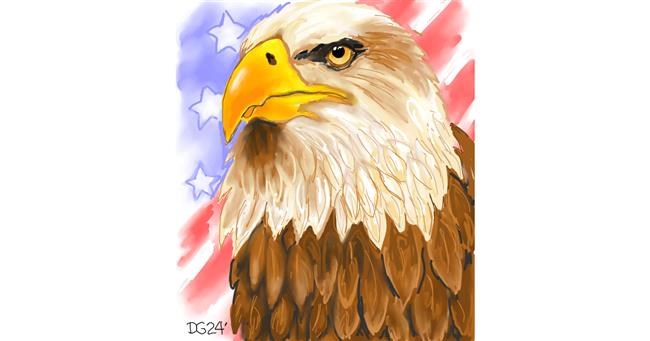 Drawing of Eagle by GreyhoundMama