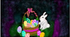 Drawing of Easter egg by Aprix