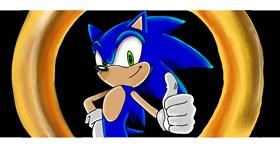 Drawing of Hedgehog by Annie