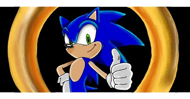 Drawing of Hedgehog by Annie