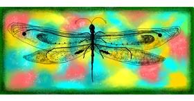 Drawing of Dragonfly by Nettie