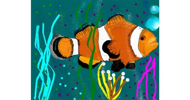 Drawing of Clownfish by Yashi 🐢