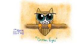 Drawing of Owl by shishi