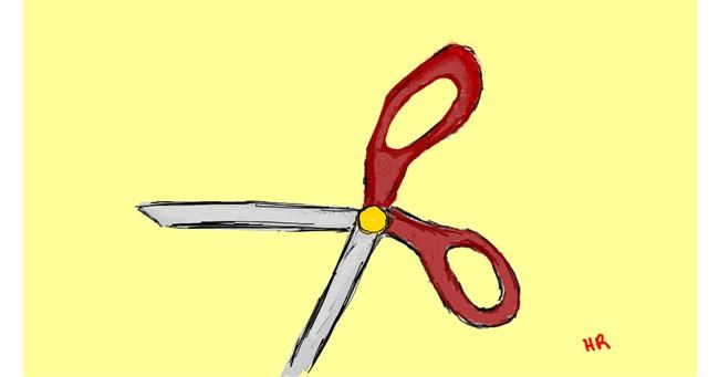 Drawing of Scissors by Obnoxious But Consistent