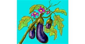 Drawing of Eggplant by Dexl