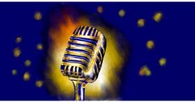 Drawing of Microphone by Eclat de Lune