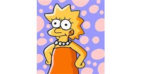 Drawing of Lisa Simpson by Brittany