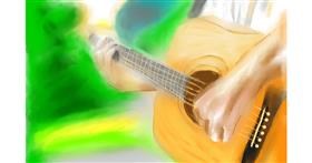 Drawing of Guitar by Herbert