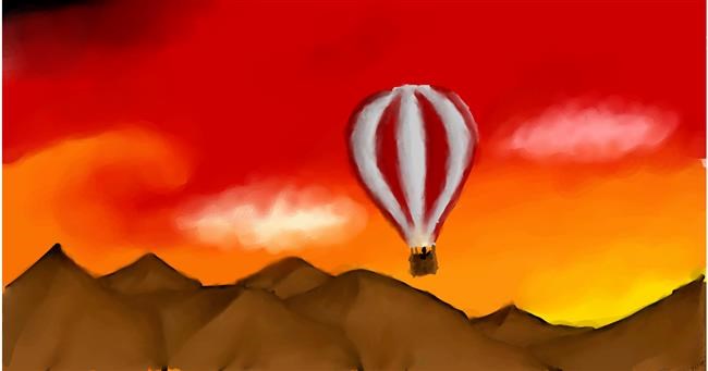 Balon na vrući zrak - autor: Unknown