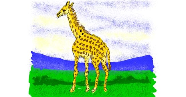 Giraffe-Zeichnung von Cherri