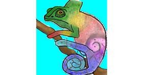 Drawing of Chameleon by Bri