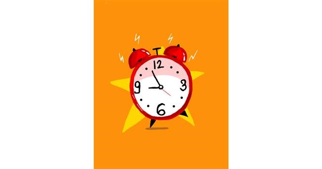 Drawing of Alarm clock by Sharmin