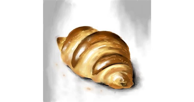Drawing of Croissant by Яandi