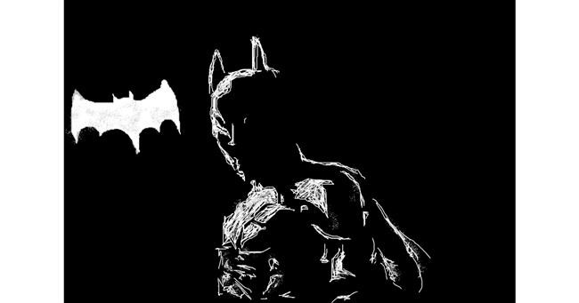 Drawing of Batman by wesley