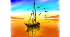 Drawing of Boat by AARDE