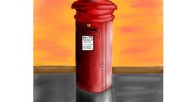 Drawing of Mailbox by Freny