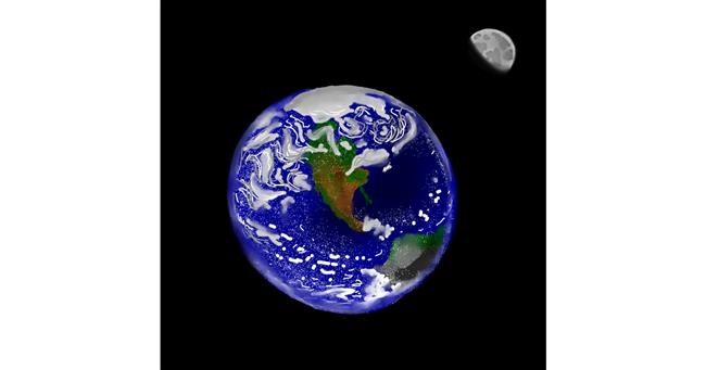 Drawing of Earth by Joze
