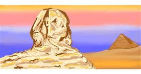 Drawing of Sphinx by Jenny