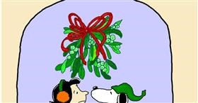 Drawing of Mistletoe by InessA