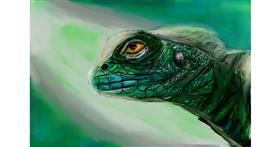 Drawing of Lizard by Mia