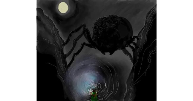 Drawing of Spider by Labyrinth