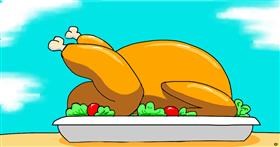 Drawing of Turkey by Swimmer 