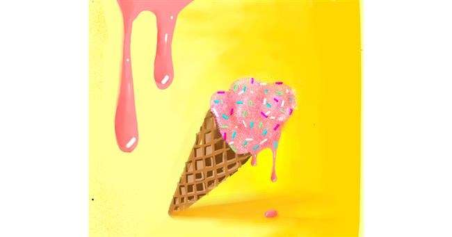 Drawing of Ice cream by Anshal