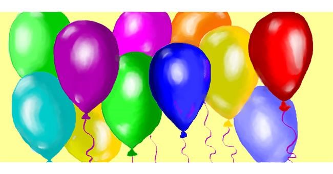 Ballon-Zeichnung von DebbyLee
