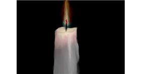 Drawing of Candle by Dada